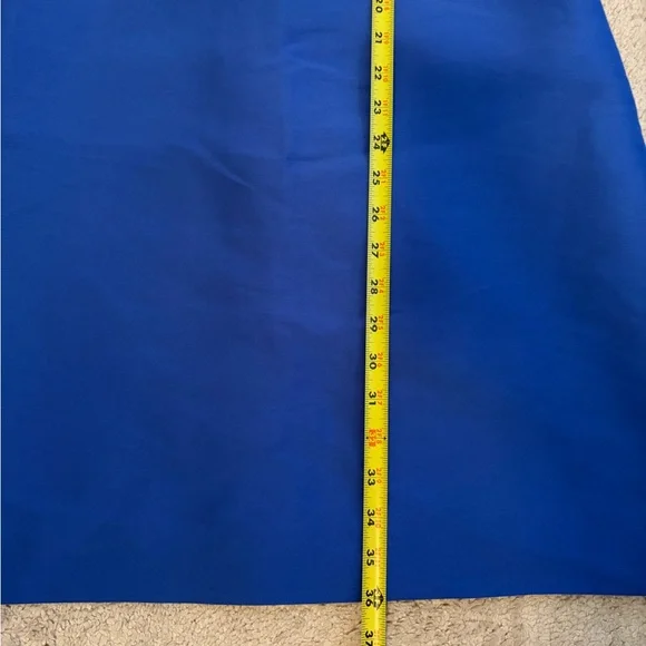 Kate Spade Royal Blue A Line Mini Dress V Neck Gold Zipper Women's Size‎ 4 - Picture 9 of 11